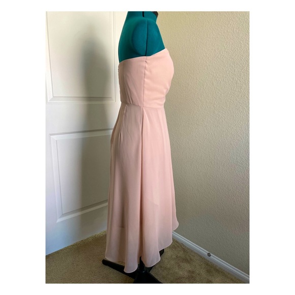 Social Bridesmaids Strapless Dress in Light Pink - Picture 2 of 5